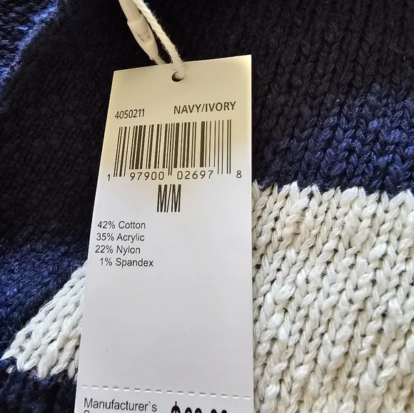 Workshop Striped Sweater Size M NWT - Picture 5 of 6